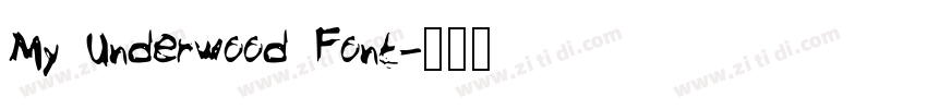My Underwood Font字体转换